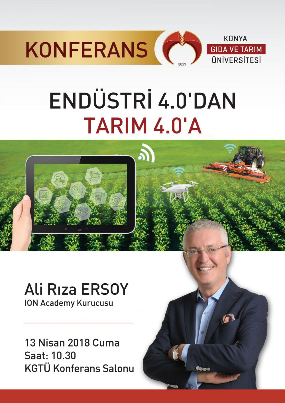Endüstri 4.0’dan Tarım 4.0’a Konferansı - 13 Nisan Cuma 10:30