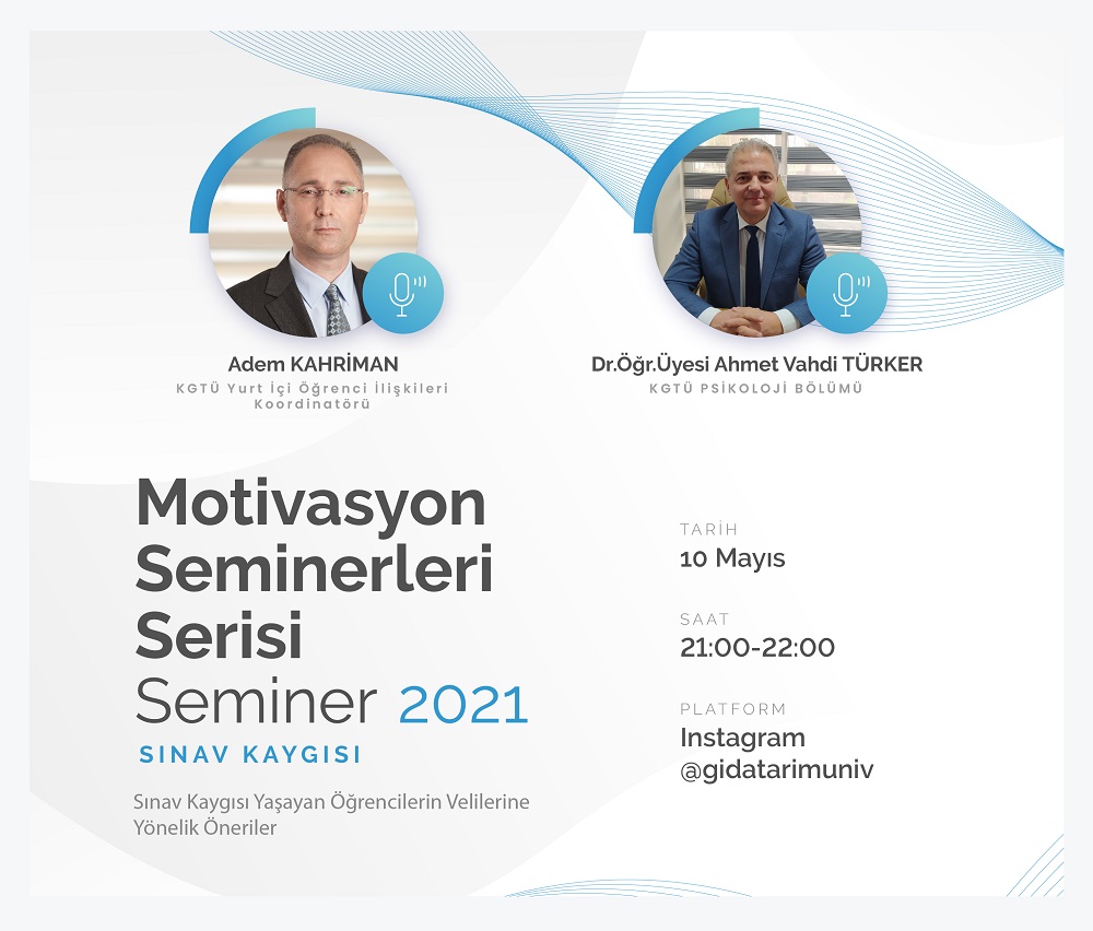 Motivasyon Seminerleri, Dr.Öğr.Üyesi Ahmet Vahdi TÜRKER ile 