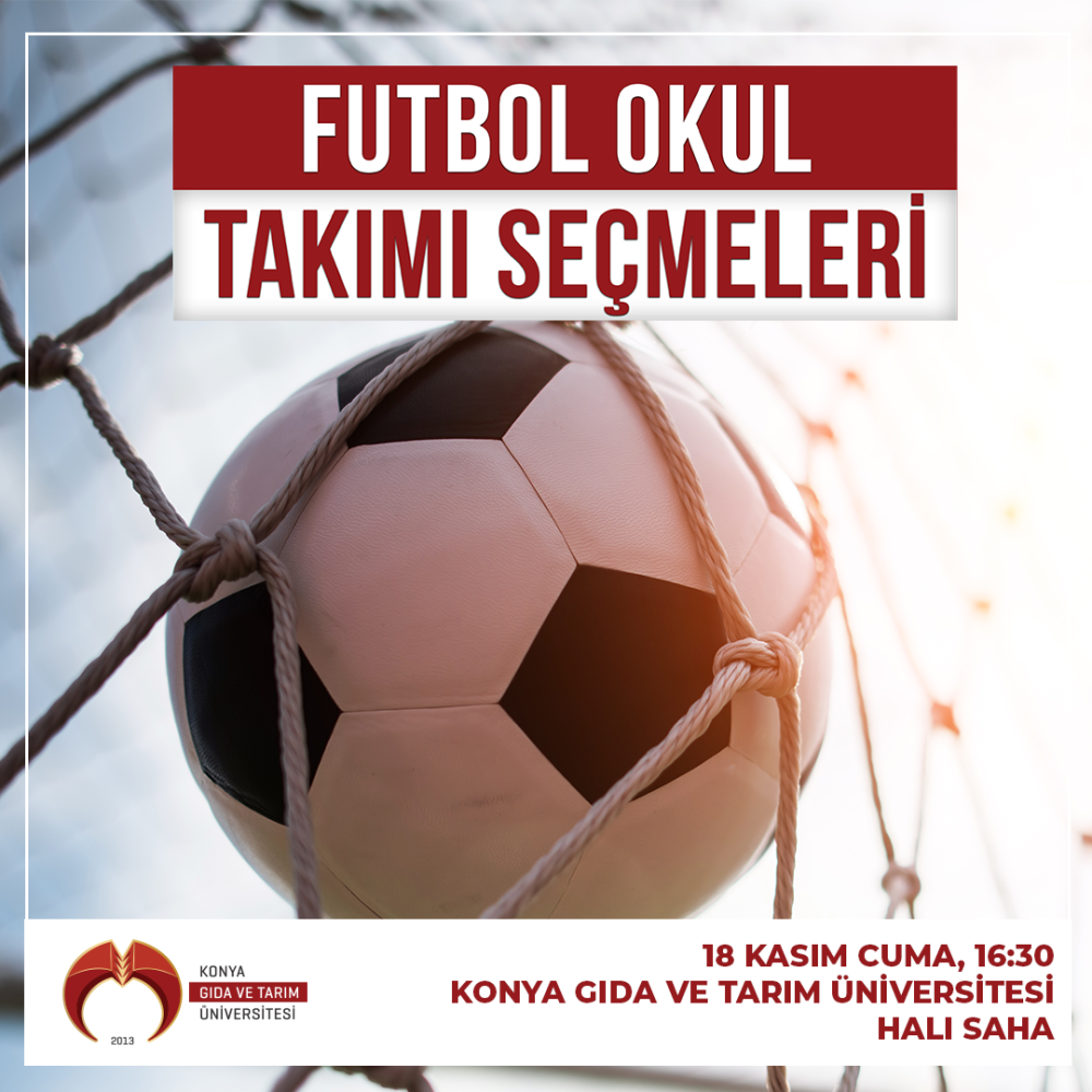 KGTÜ Futbol Okul Takımı Seçmeleri