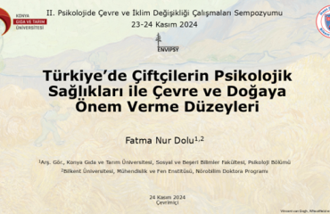 Psikoloji Bölümü Araştırma Görevlisi Fatma Nur Dolu 