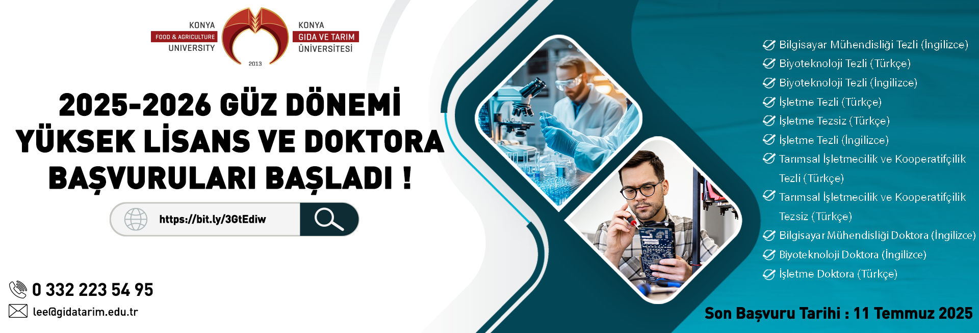 Yüksek Lisans ve Doktora Programları